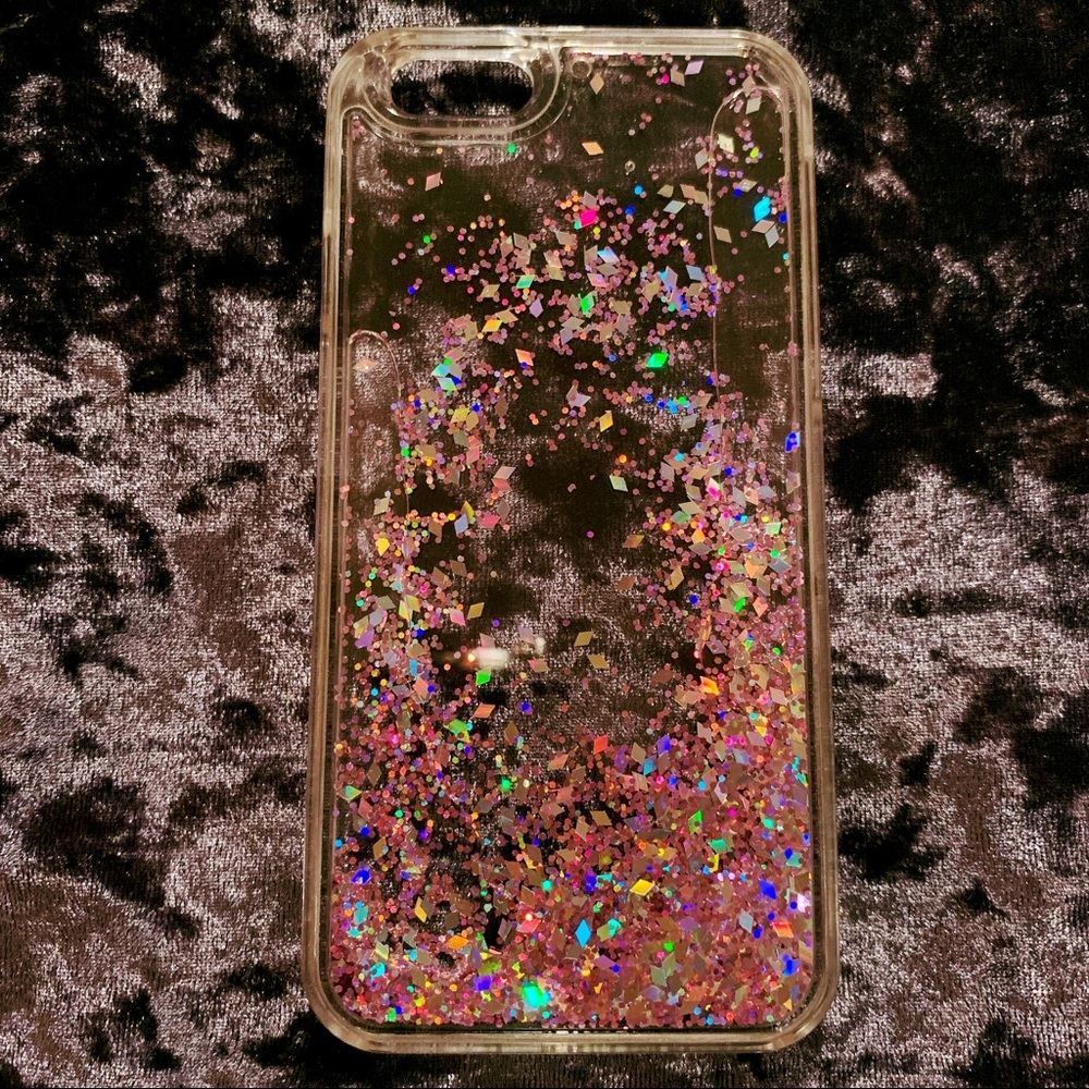 Iridescent Falling Diamonds Pink Case for iPhone 6